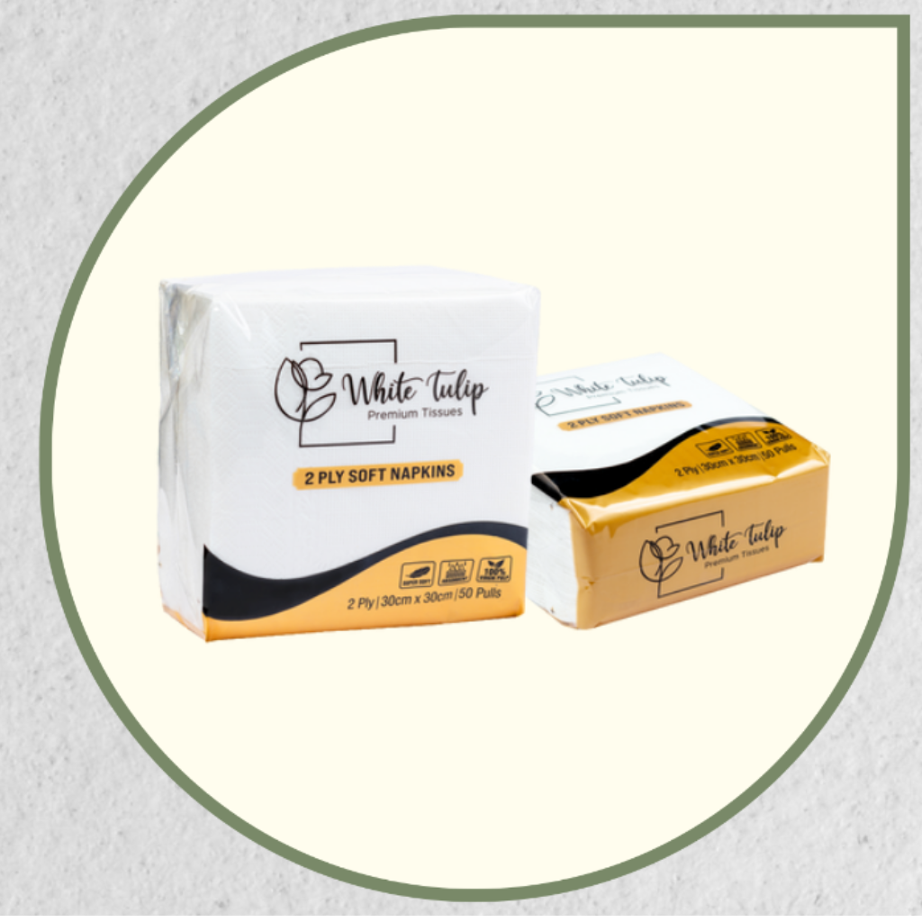 White Tulip Tissue Napkins 2 Ply