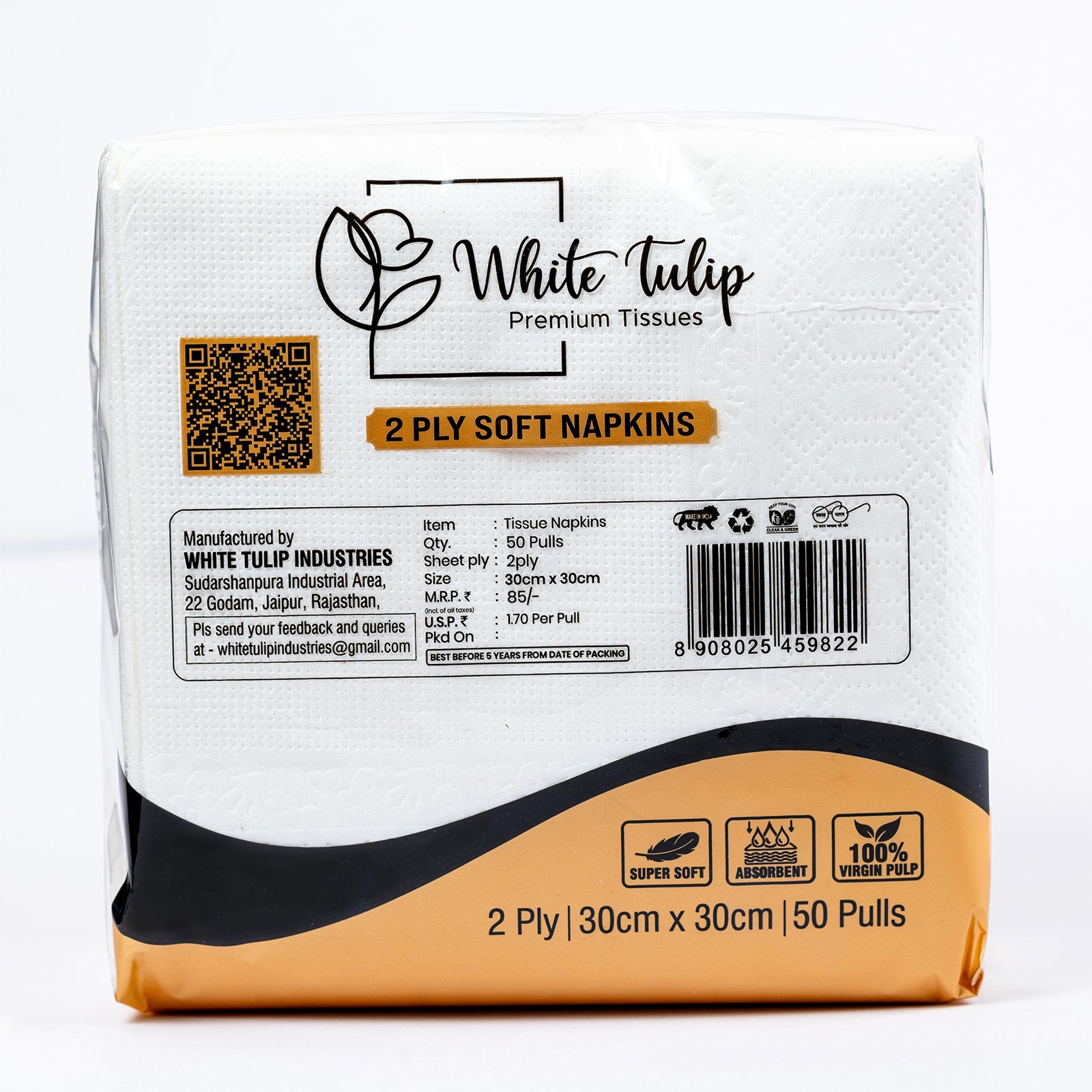 White Tulip Tissue Napkins 2 Ply - Image 4