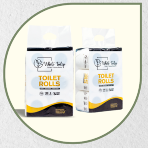 White Tulip Toilet Paper 2 Ply | Toilet Roll | 6 Budget Pack